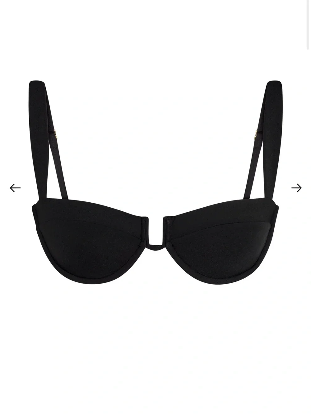 Monday Swimwear Cala Roja Bikini Top - Black
